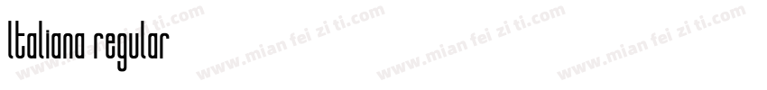 ltaliana regular字体转换
